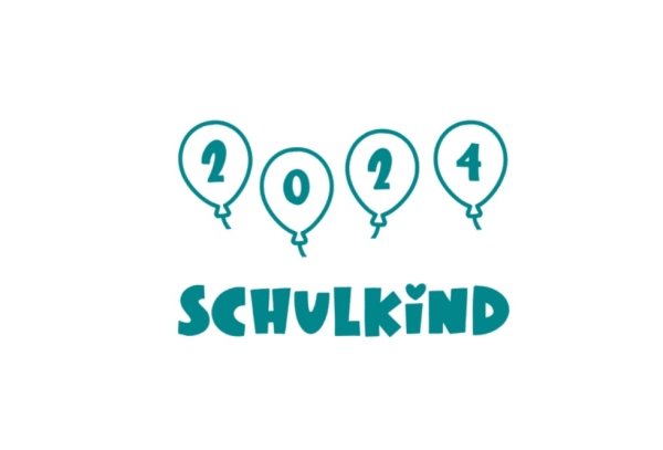 Schulkind 2024 Bügelbild